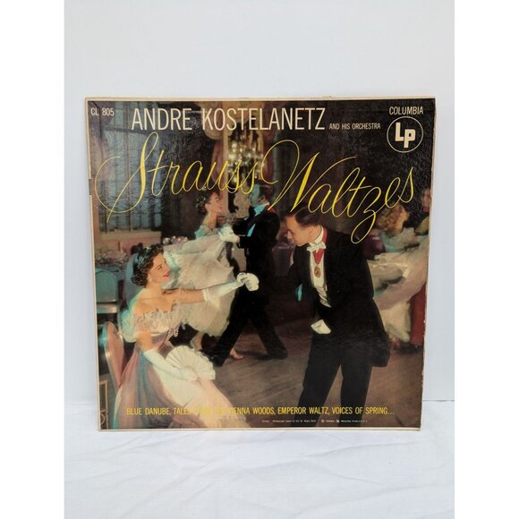 Andre Kostelanetz And His Orchestra Strauss Waltzes 12" LP Vinyl Record Columbia - Picture 1 of 7